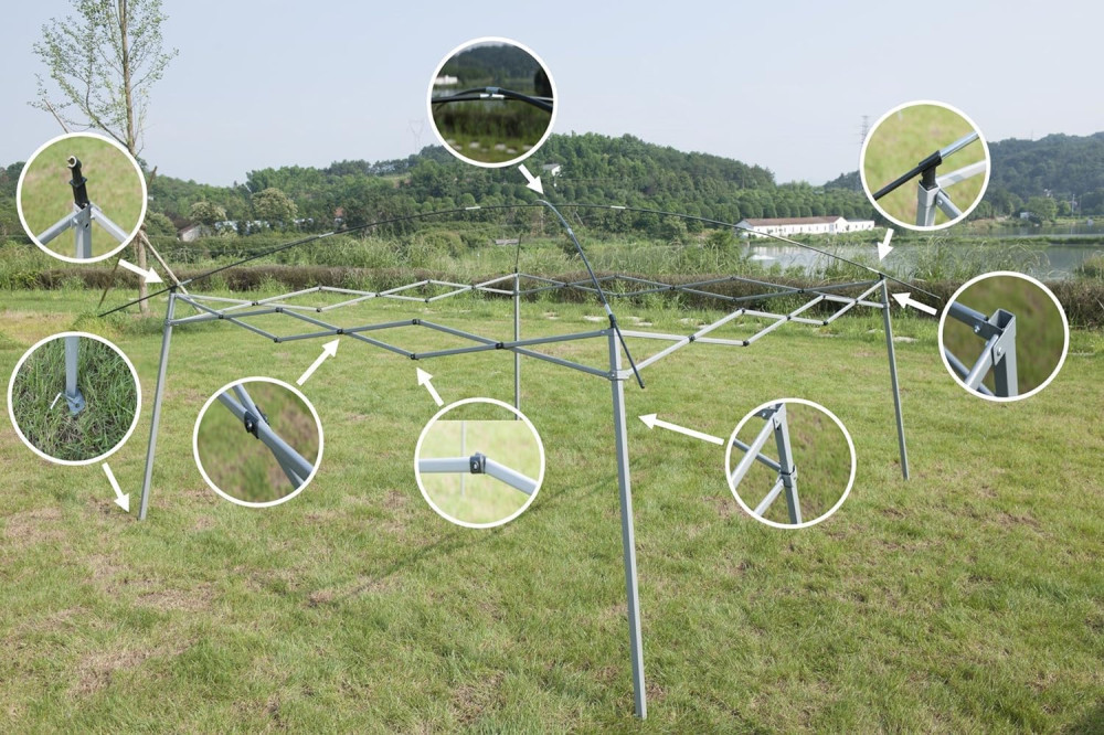 Praktičen zložljiv paviljon